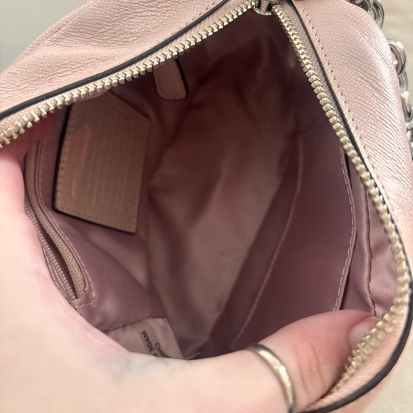 COACH Small Campbell Turnlock Blush Pink Leather Crossbody Camera Bag - Picture 11 of 13